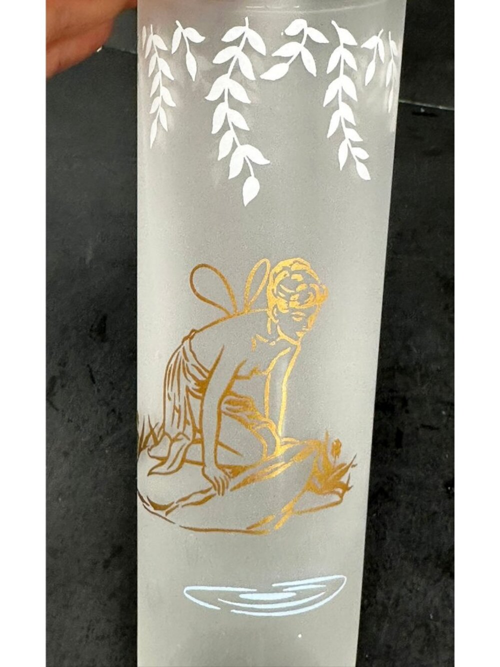 4 LIBBEY WHITE ROCK BEVERAGE NYMPH Fairy Frosted Highball Cocktail Glasses 12 oz - Picture 9 of 9